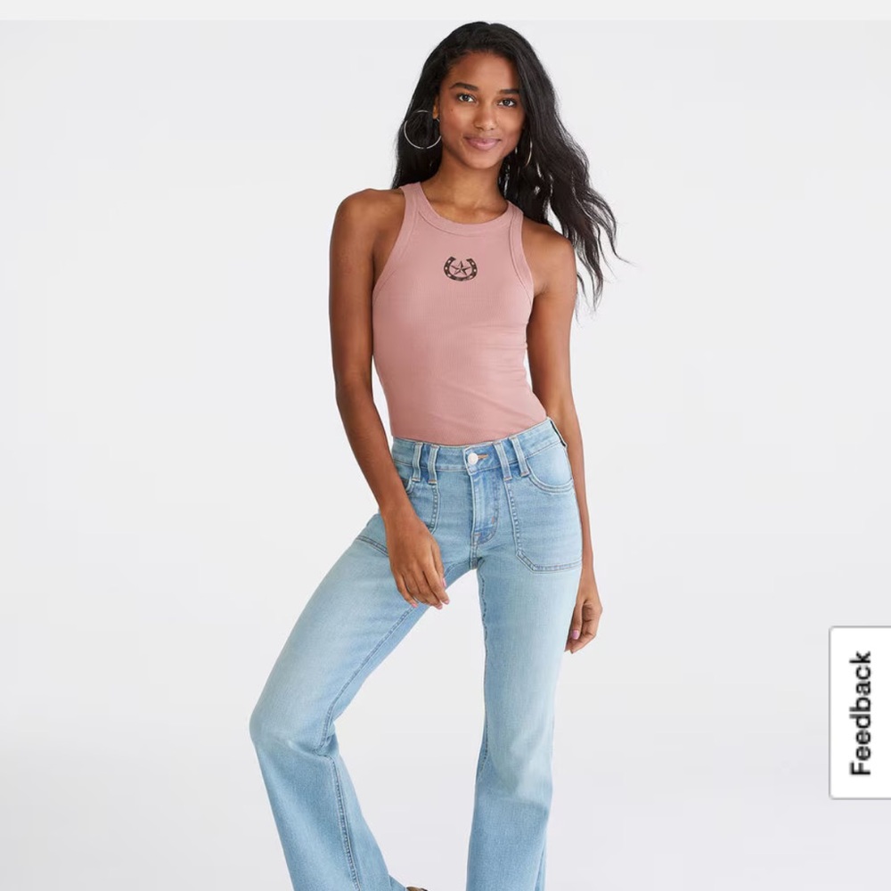 WOMENS AEROPOSTALE FLARE LOW-RISE JEAN SIZE 10